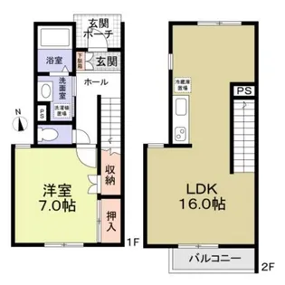 ヴィラ ルミエール【1階】の間取り