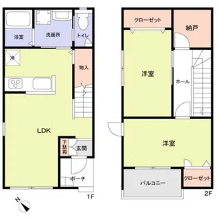 フォレストメゾン高石【1階】の間取り