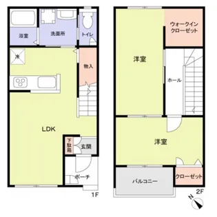 フォレストメゾン高石【1階】の間取り