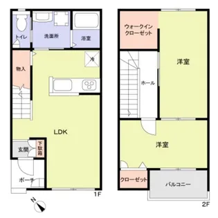 フォレストメゾン高石【1階】の間取り