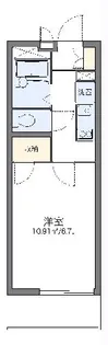レオパレスクレシア柵町【2階】の間取り
