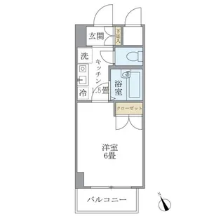 KDXレジデンス横浜関内【おとり物件なし】#学生・社会人にオ【9階】の間取り