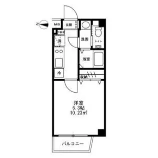 SOLASIAresidence高円寺【302号室】の間取り