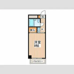 プラムハイツ【4階】の間取り
