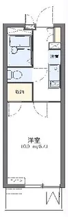 レオパレスパタータⅢ【3階】の間取り