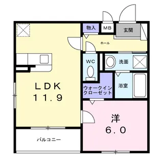 リバープレッソ【3階】の間取り