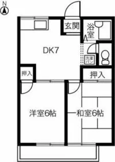 COSMO HOUSE A【2階】の間取り