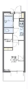 レオパレスアメニティ名古屋【107号室】の間取り
