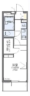 レオパレス荒子川公園【406号室】の間取り