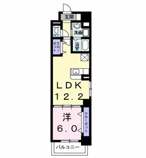 ヴェルデ八田【2階】の間取り