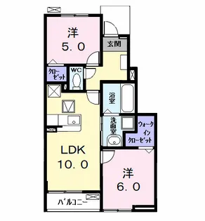 ウイングKⅦ【1階】の間取り