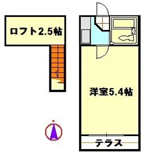 クロノス竹ノ塚【1階】の間取り