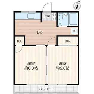 ルレーブ見川Ⅱ【3階】の間取り