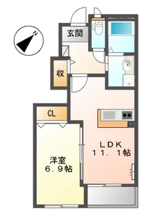 Grand Line【1階】の間取り