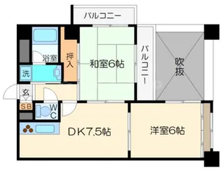 プロスペリティ【0401号室】の間取り