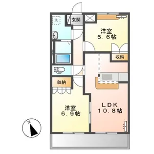 ファーストヴィレッジヒル【1階】の間取り