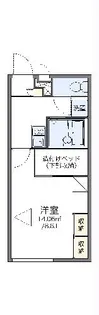 レオパレスアゼリア ヒル【1階】の間取り