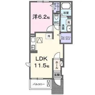 アヴァンセ オオクテ【1階】の間取り
