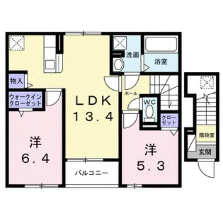 プログレス A【2階】の間取り