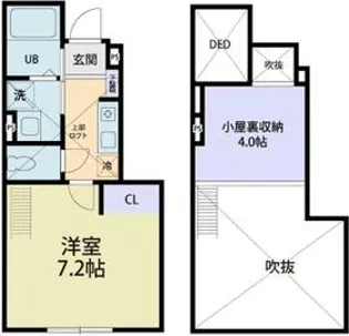 CAT COCOA B【2階】の間取り