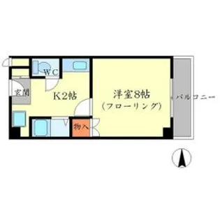 プレステージK【110号室】の間取り