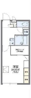 レオパレスアゼリアコート【208号室】の間取り