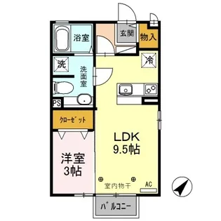 アネシス bd【2階】の間取り