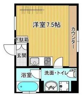 ドルチェ仲六郷【5階】の間取り