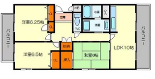 メゾンリヴィエール箕面【1階】の間取り