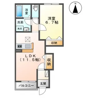 LaLa【1階】の間取り