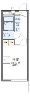 レオパレスクレール【302号室】の間取り