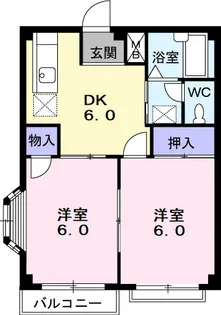 エルディム花月【2階】の間取り
