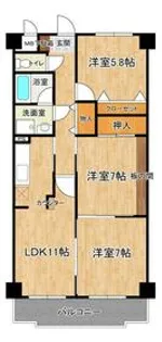 グランドヒル高橋【2階】の間取り