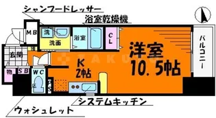 BRAVI上本町【6階】の間取り