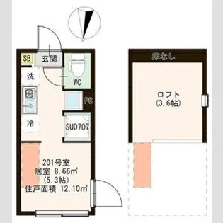 アルブル小岩【2階】の間取り