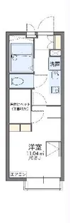 レオパレスパタータⅡ【3階】の間取り