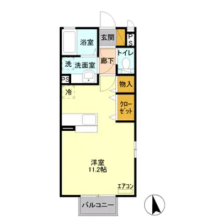 メゾンベール Ⅱ【2階】の間取り