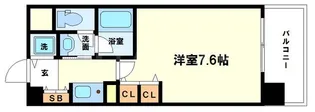 ジュネーゼグラン心斎橋東【12階】の間取り