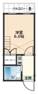 プロシード浦賀丘【2階】の間取り