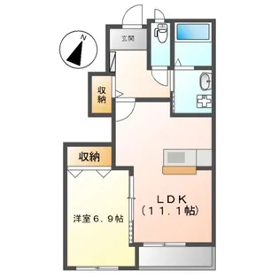 プティヴェールB【1階】の間取り