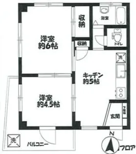 第21大宮パークサイドマンション【3階】の間取り
