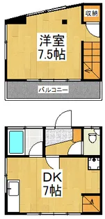 サンハウス清瀬【1階】の間取り