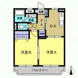 ユーミープラザ【203号室】の間取り