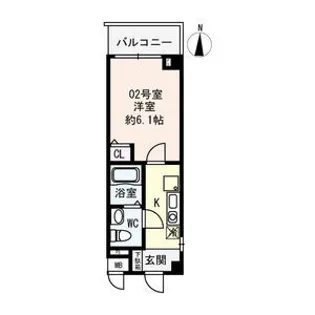 TST池田駅前【00502号室】の間取り