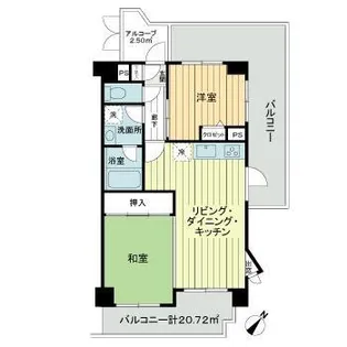 ライオンズマンション昭島【0601号室】の間取り
