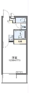 レオパレスわたうち【102号室】の間取り