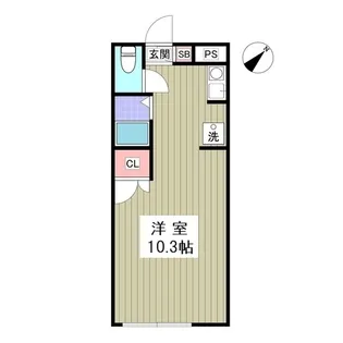 久保田ハイツひまわりA【1階】の間取り