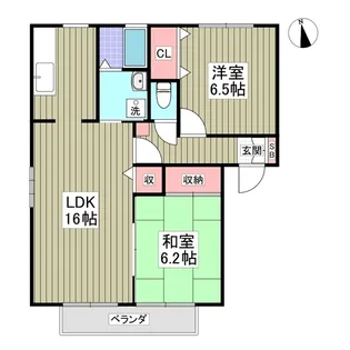 ラファールエステーⅢB【2階】の間取り