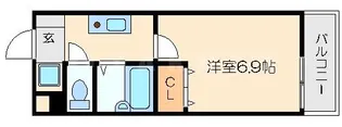 井高野レジデンス【3階】の間取り