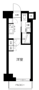 ステージファースト飯田橋アジールコート【7階】の間取り